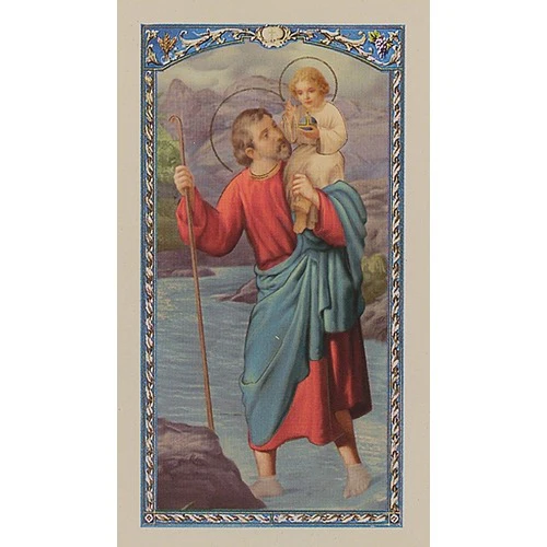 Prayer to St. Christopher - Prayer Card - Image 2