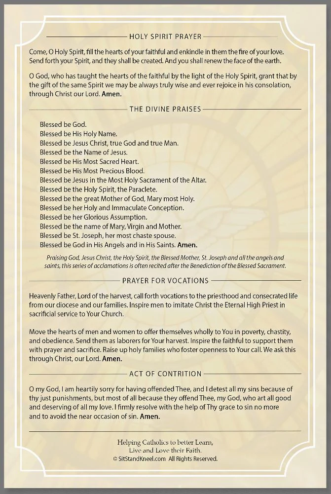 Prayers for Church Large Folded Card - Multiple Quantities - Image 3