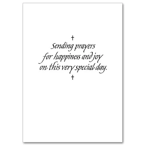 Prayers for Happiness and Joy First Communion Card - Image 2
