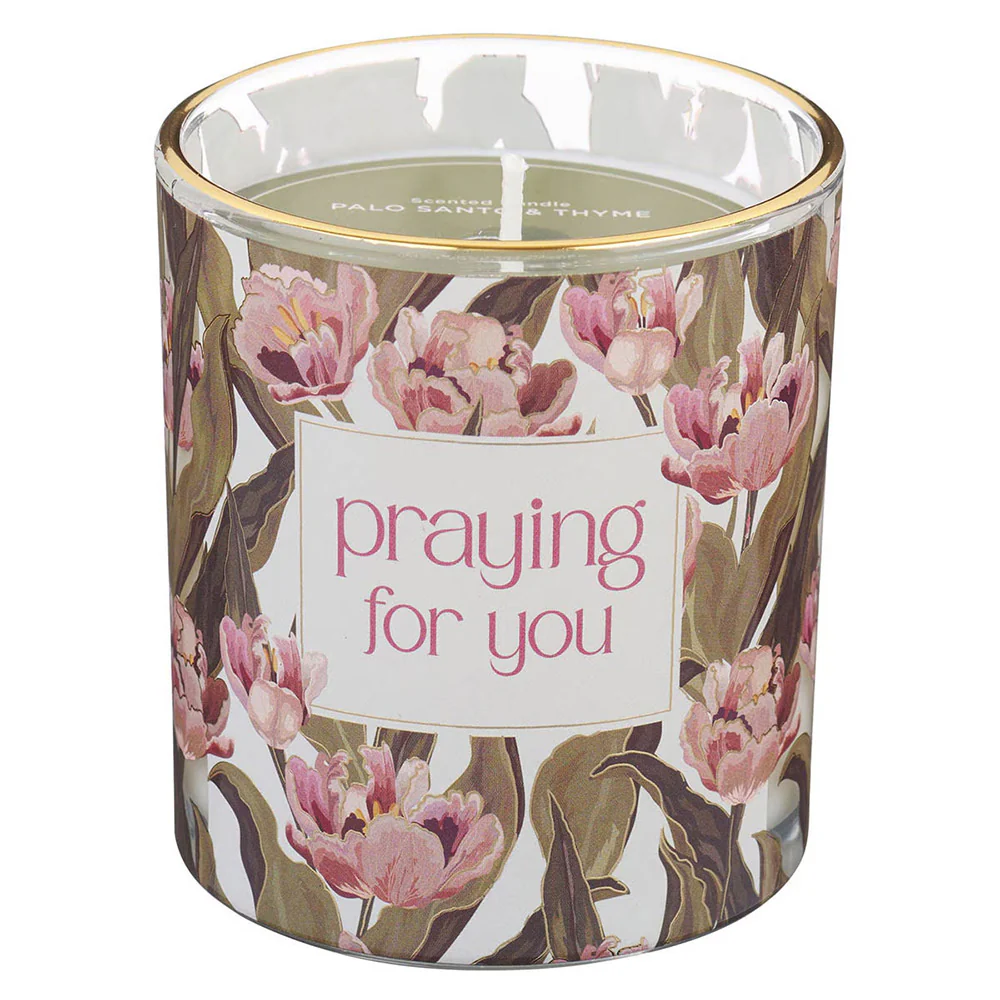 Praying for You Palo Santo and Thyme Glass Candle