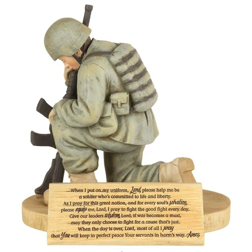 Praying Soldier Statue