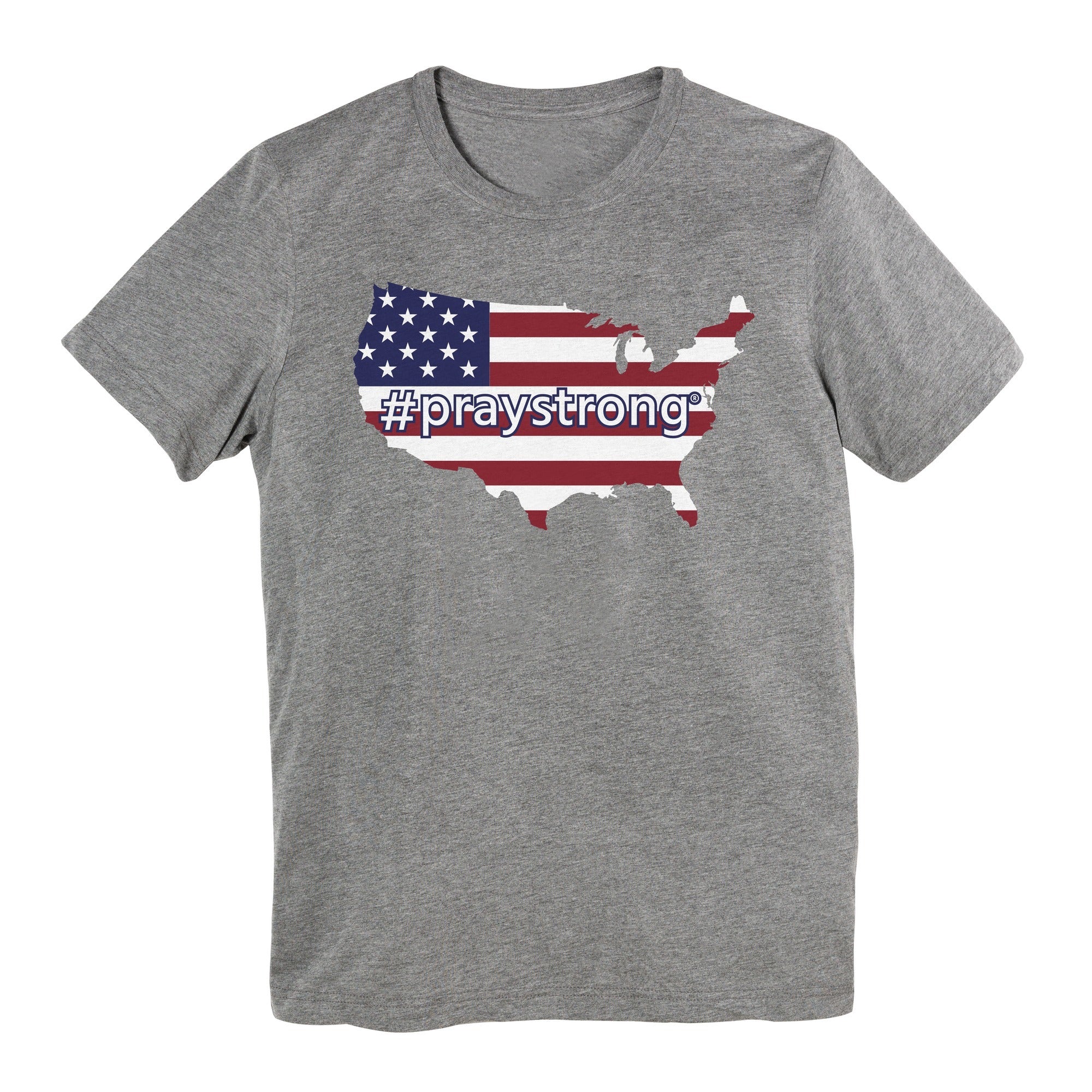 #PrayStrong USA Flag Short Sleeve T-Shirt - Image 13