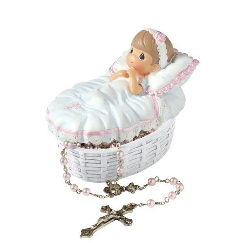 Precious Moments Baptism Rosary Set - Boy or Girl