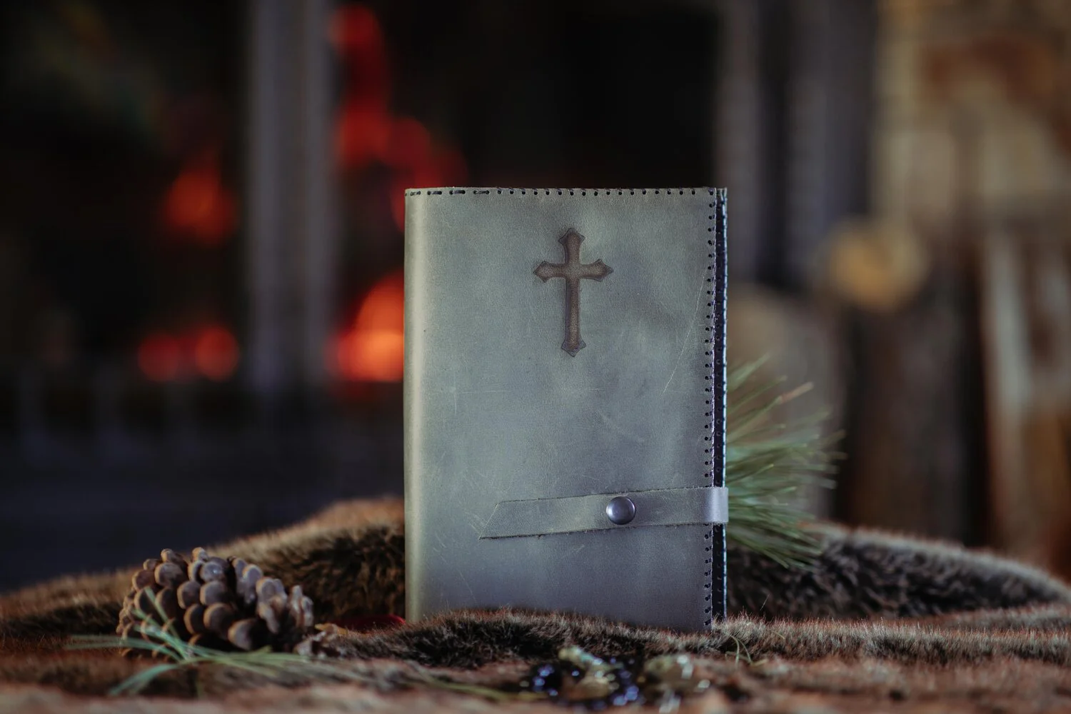 Premium Leather Bible Cover - Image 5