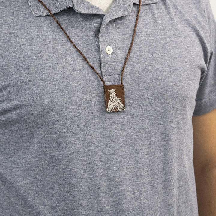 Premium Our Lady of Mt. Carmel Scapular - 17" - Image 4