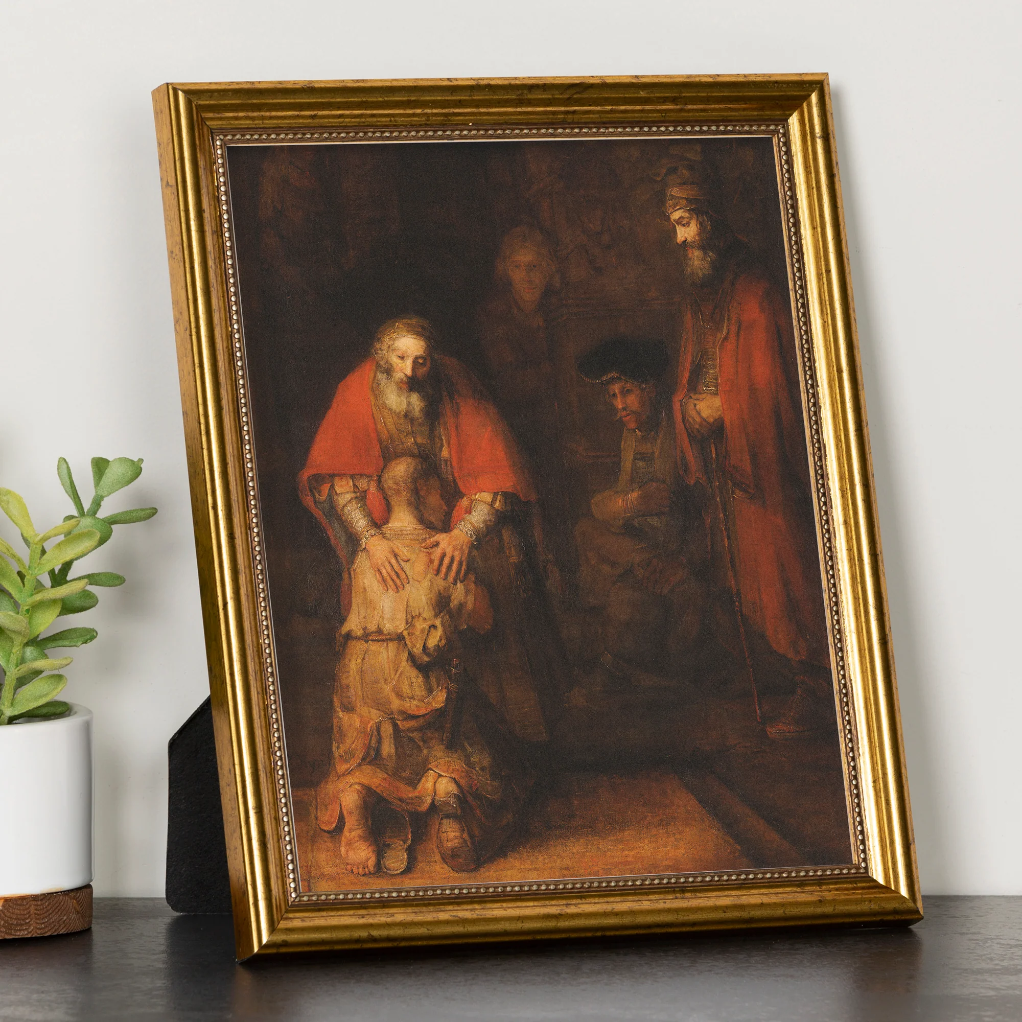 Prodigal Son Antique Gold Framed Print - Multiple Sizes - Image 2