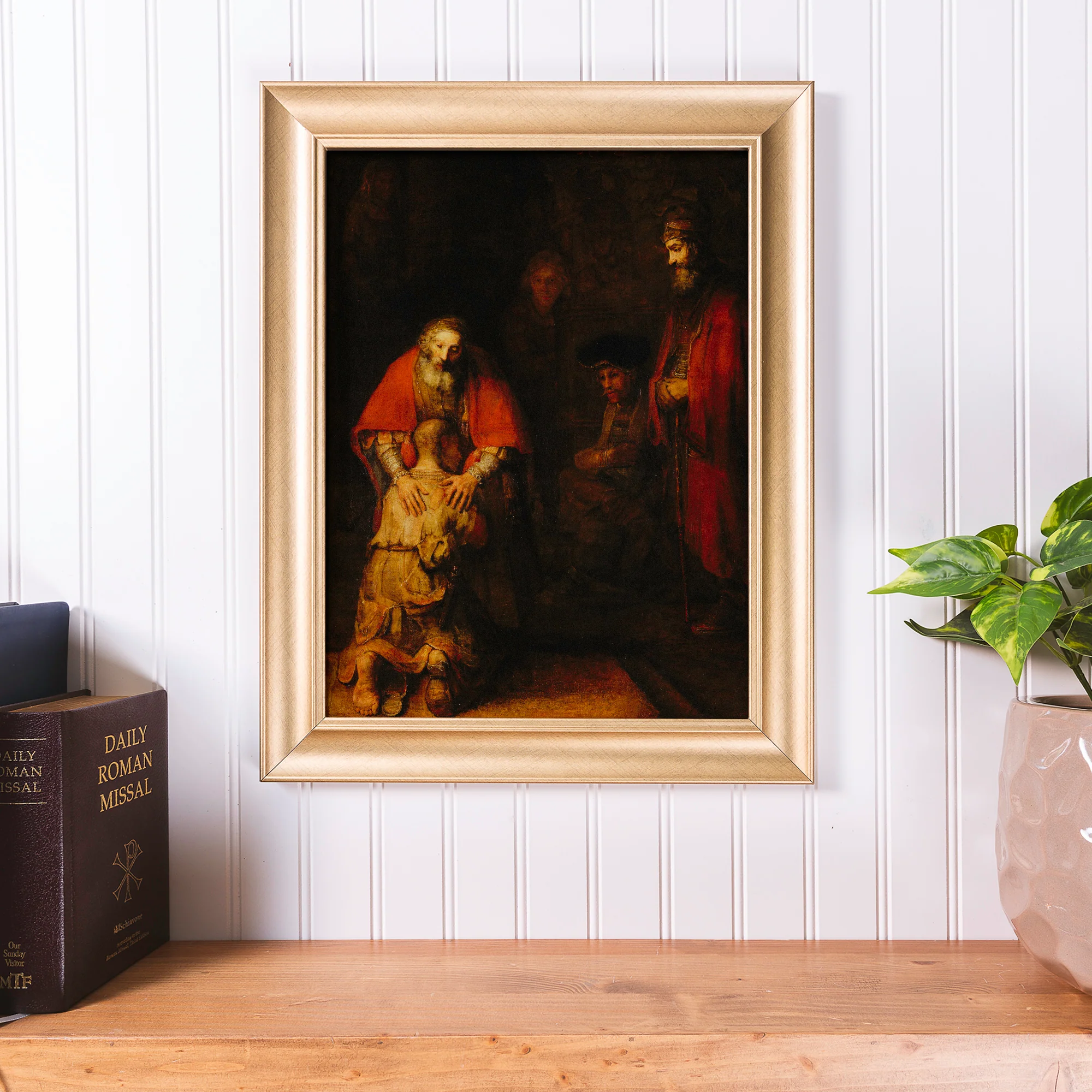 Prodigal Son Antique Gold Framed Print - Multiple Sizes - Image 4