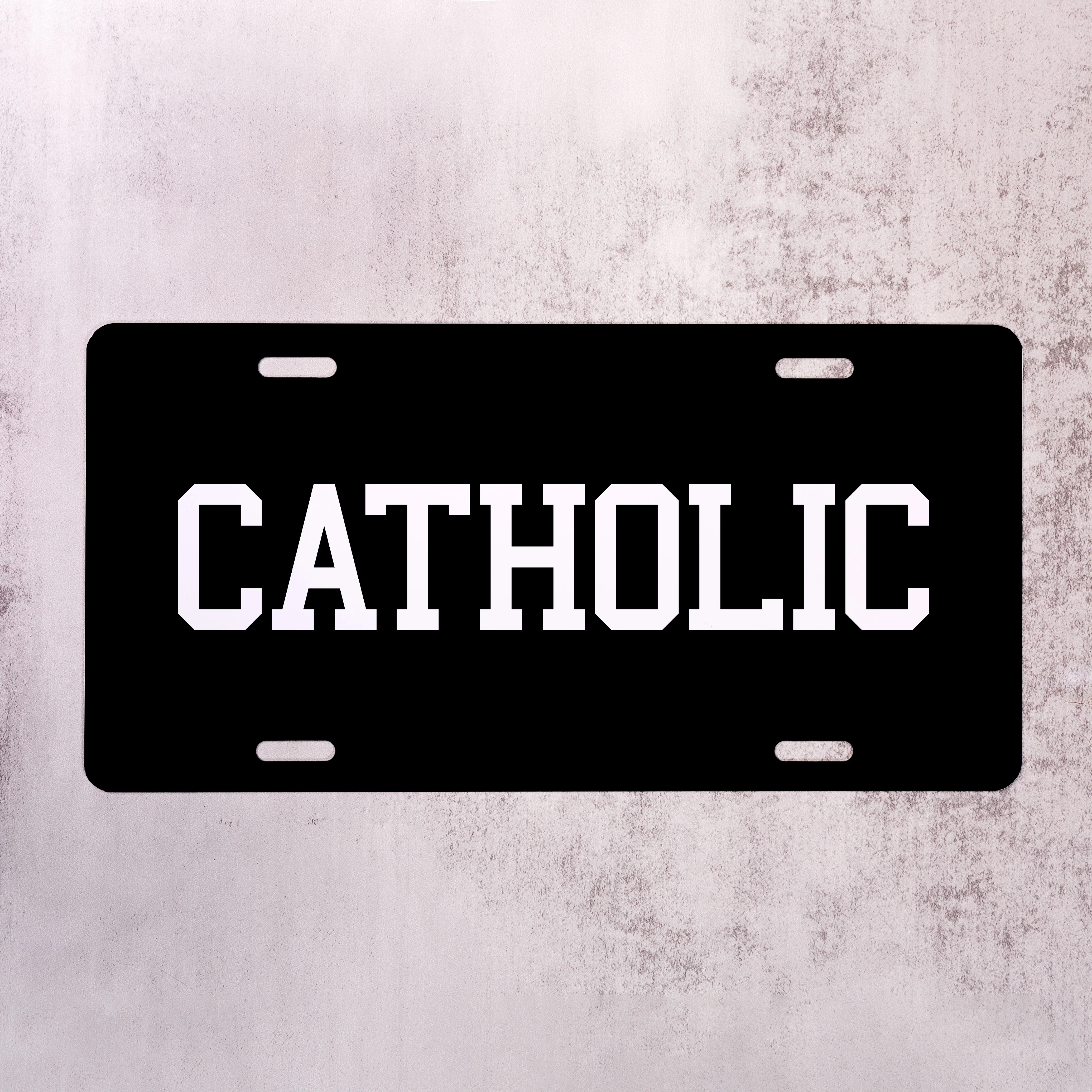 Proud Catholic License Plate