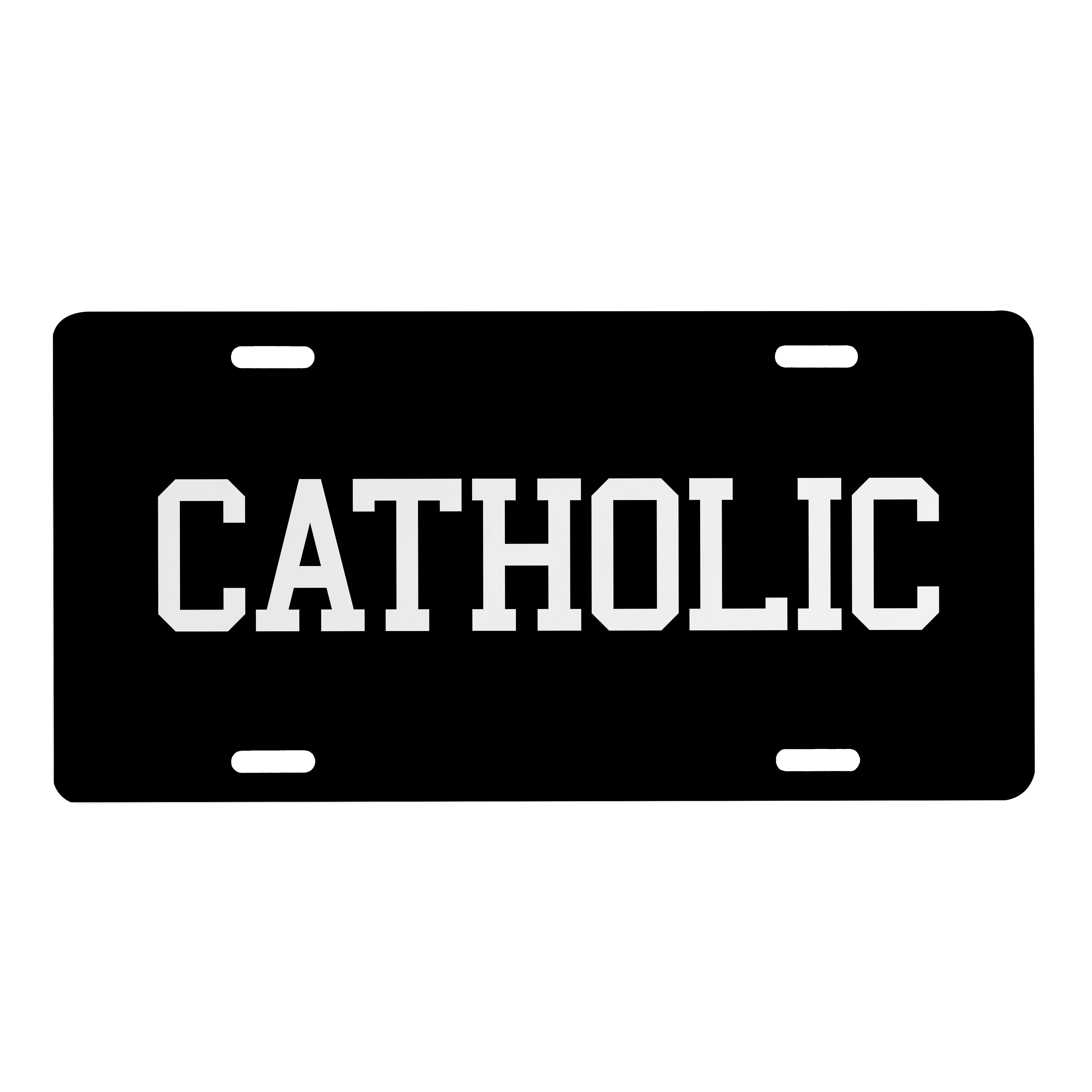 Proud Catholic License Plate - Image 2