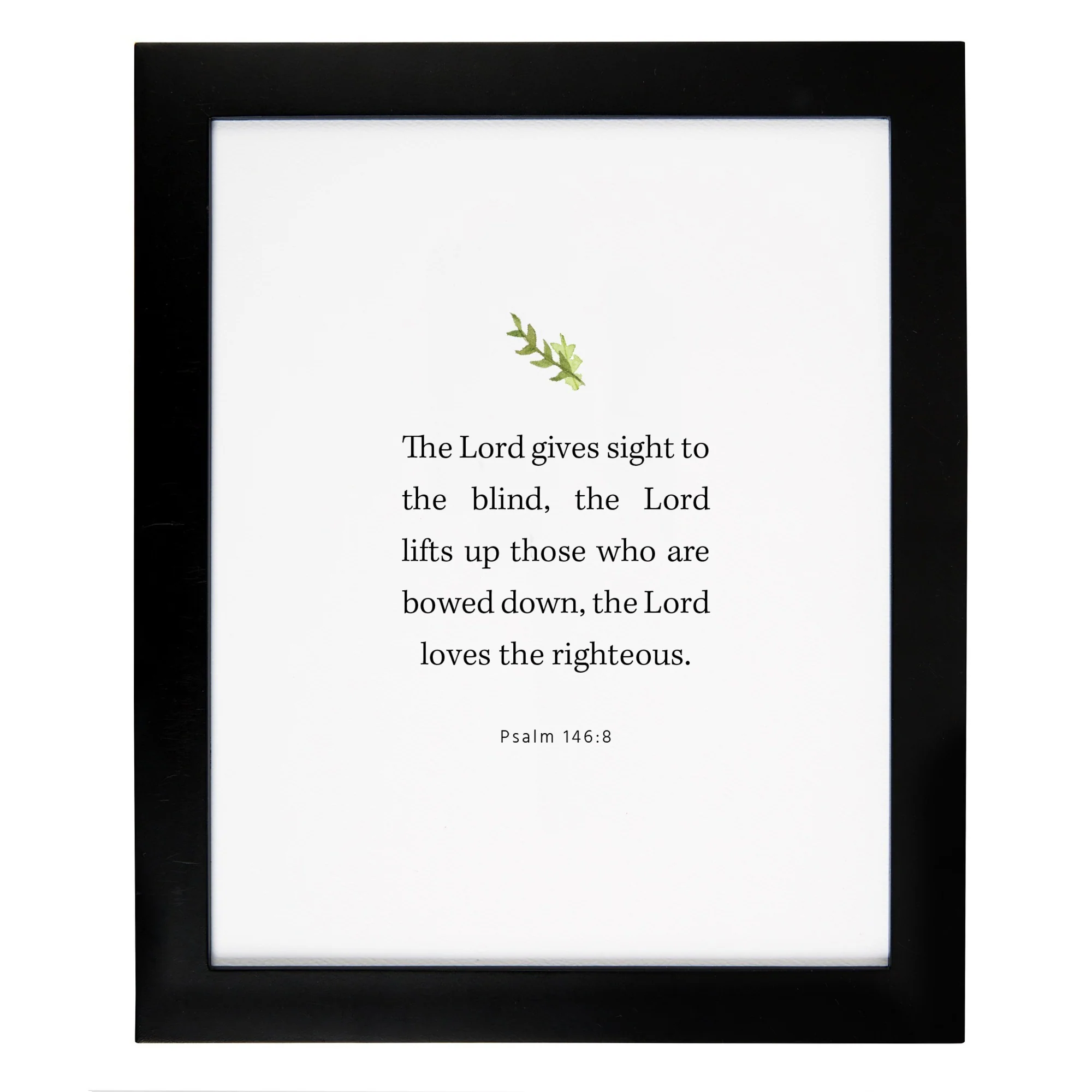 Psalm 146:8 Framed Scripture Print