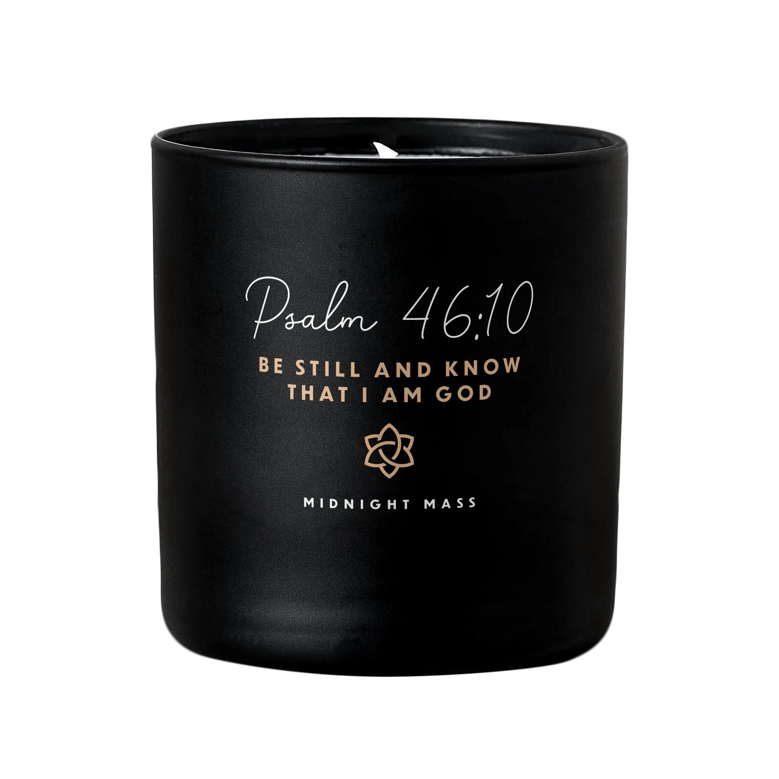 Psalm 46:10 Black Candle - Image 2