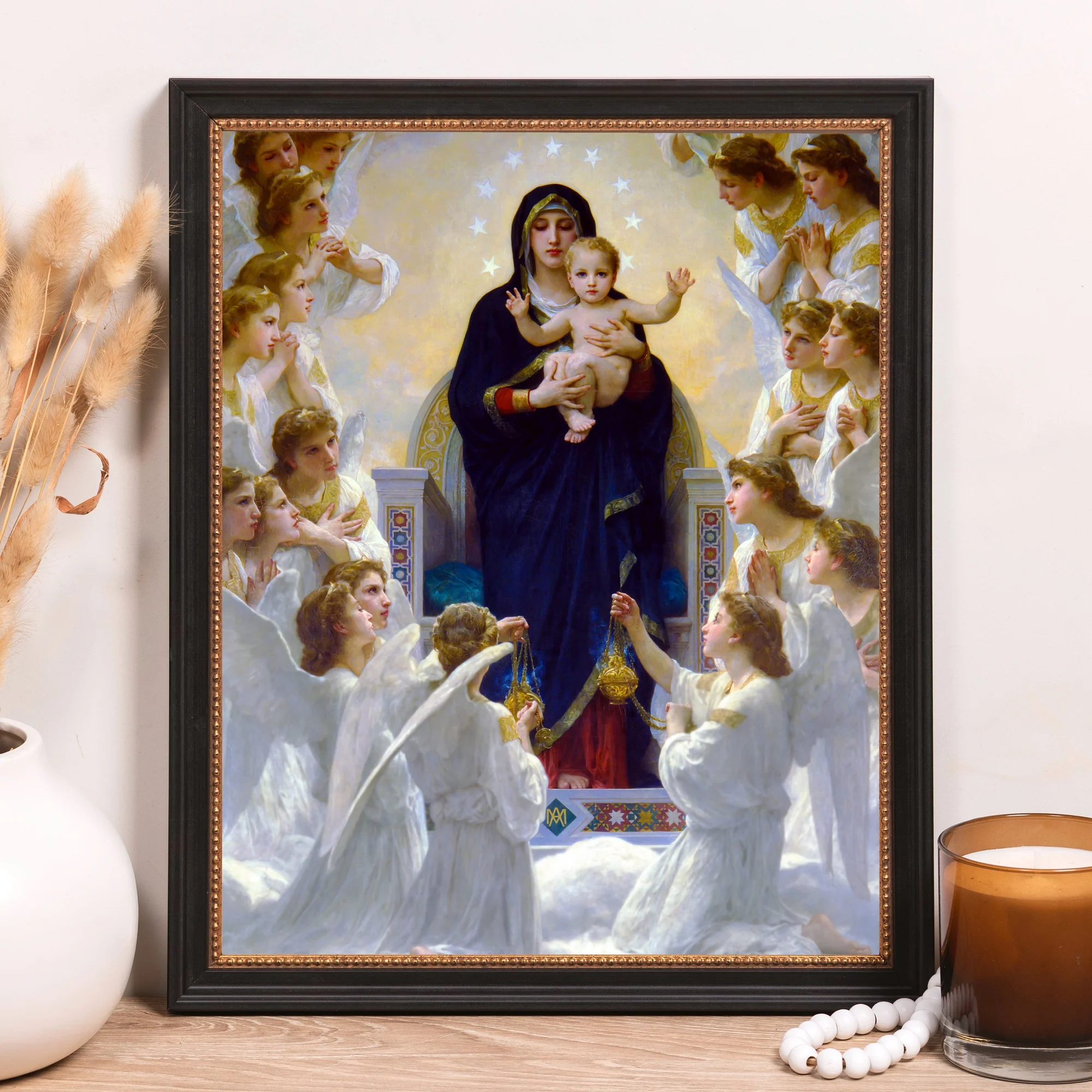 Queen of Angels Framed Canvas - Sacred Classics Collection