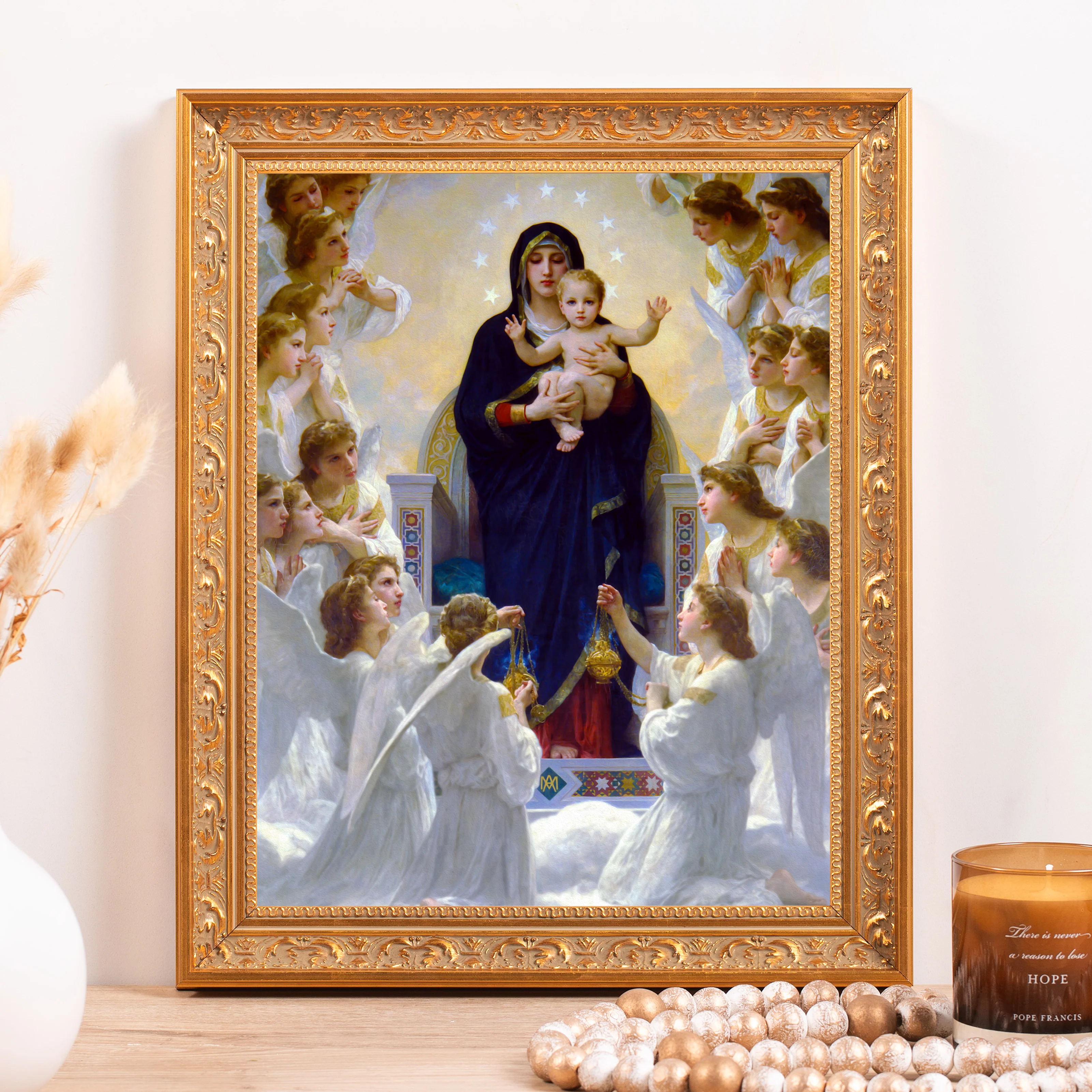 Queen of Angels Framed Canvas - Sacred Classics Collection - Image 3
