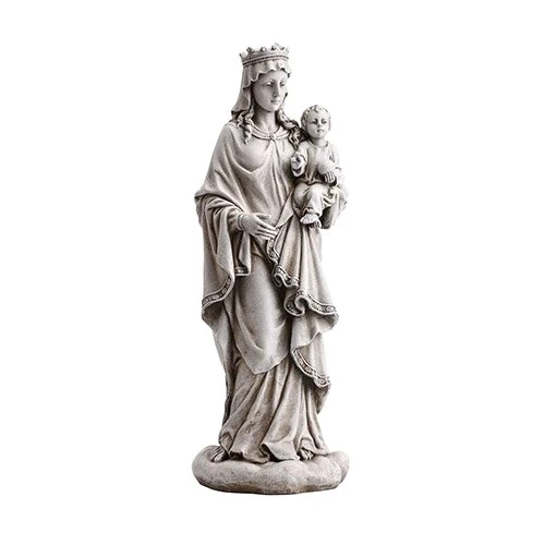 Queen of Heaven with Child Jesus Garden Statue-18.5"