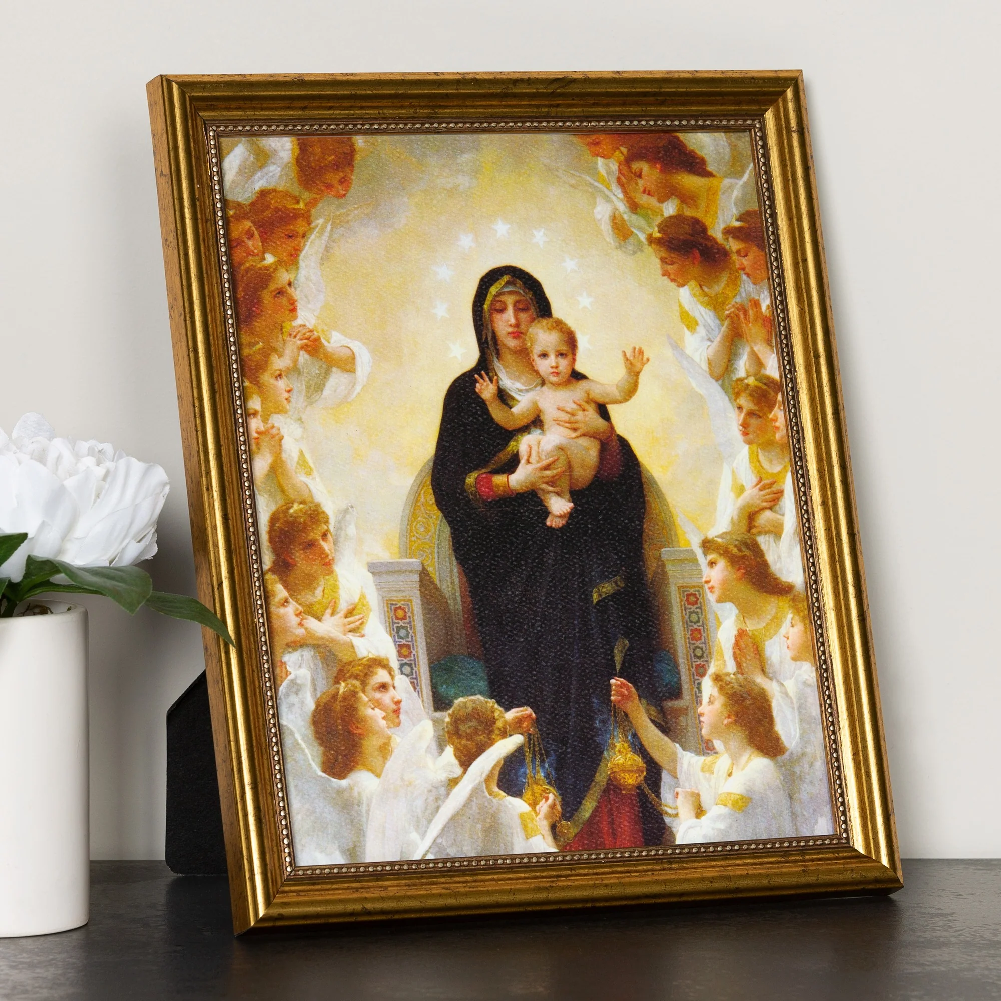 Queen of the Angels Gold Framed Print - Multiple Sizes