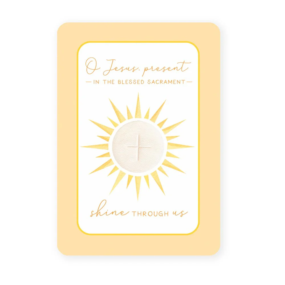 Radiating Christ Eucharistic Prayer Card