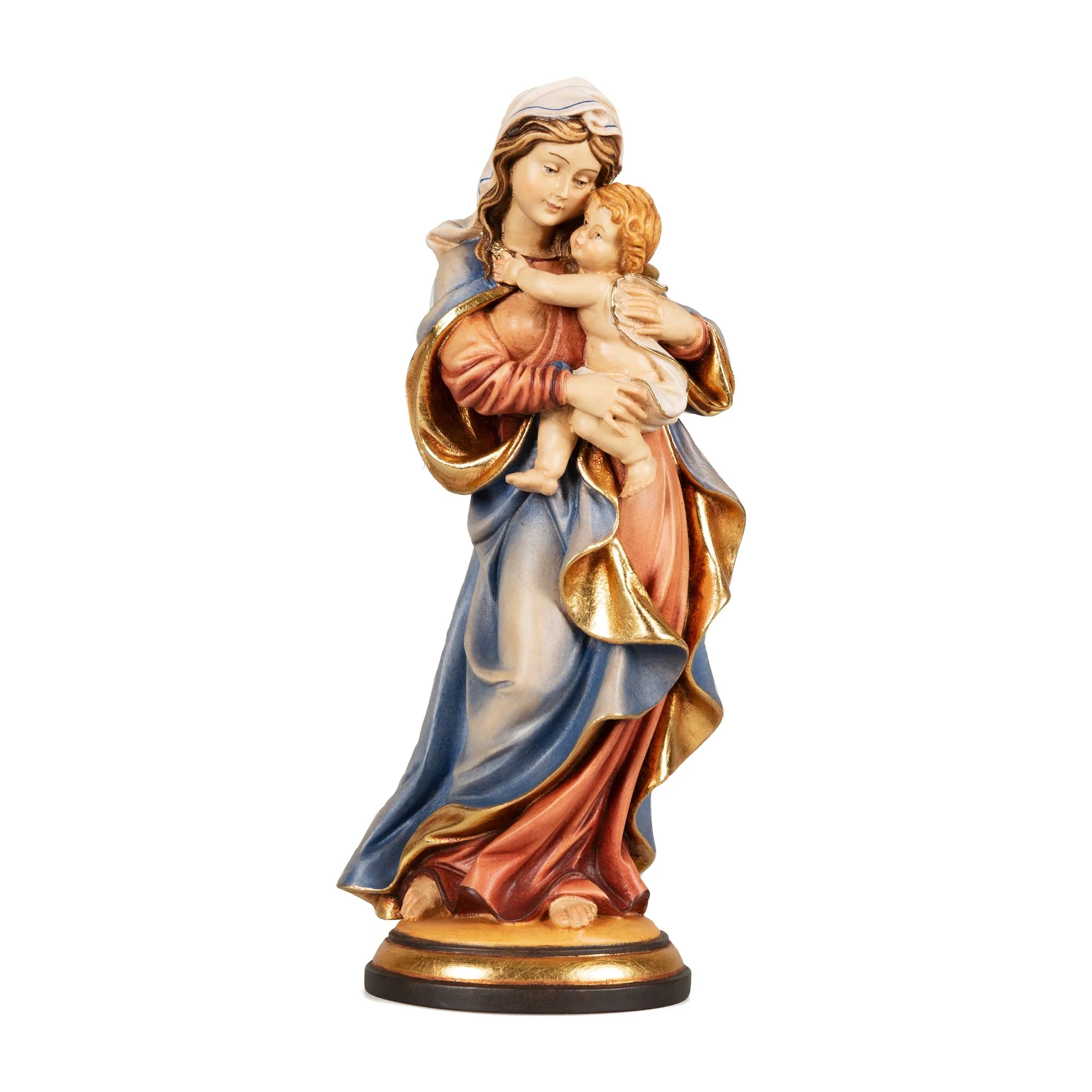 Raffaelo's Madonna Italian Wood Statue - 12" - Image 2