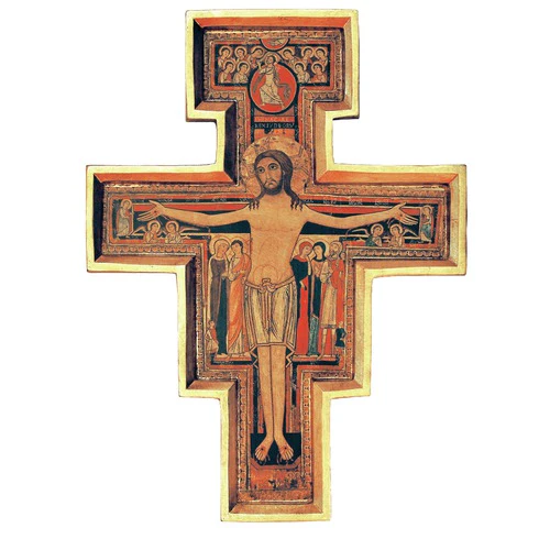 Raised Border San Damiano Crucifix - 29"