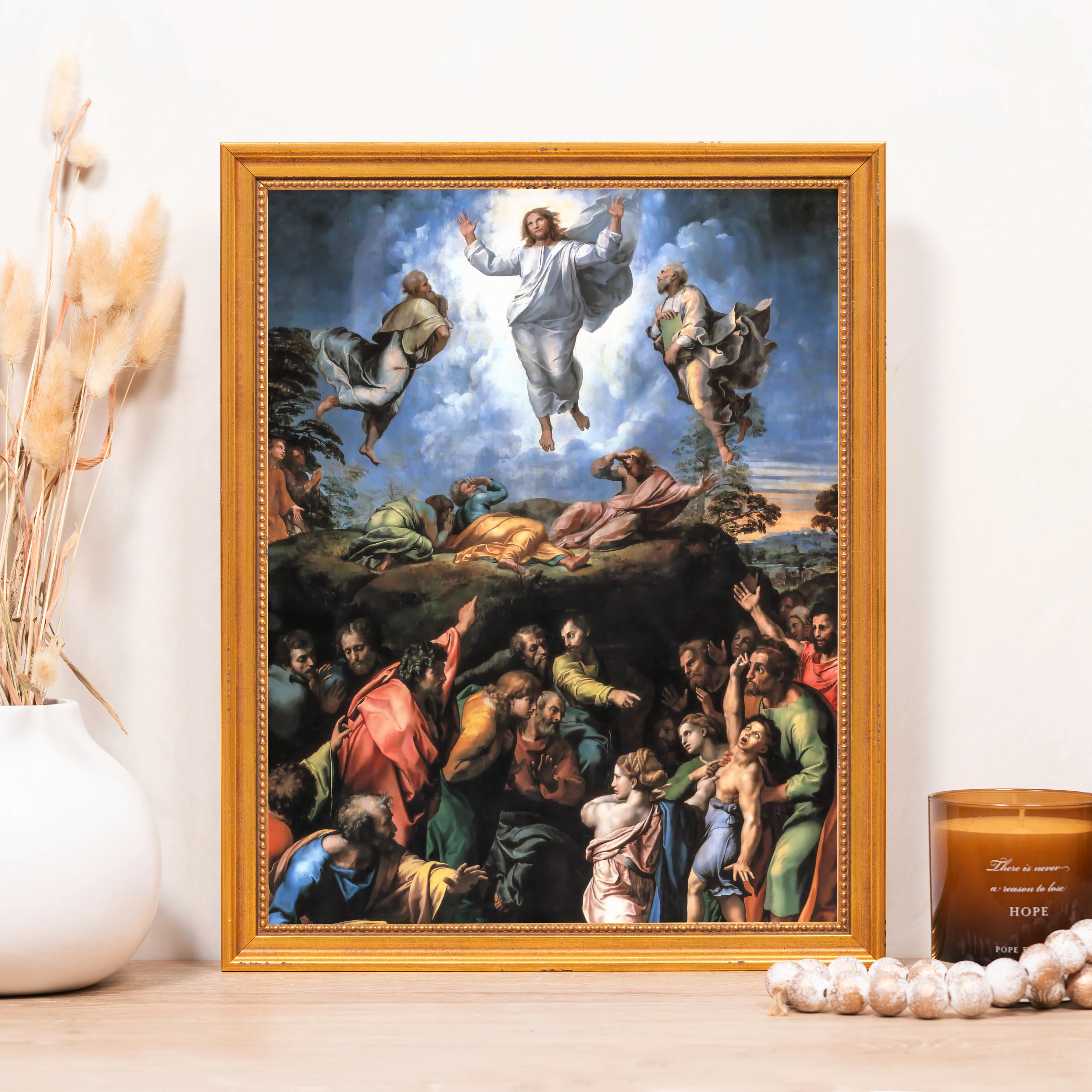 Raphael's Transfiguration Framed Canvas - Sacred Classics Collection