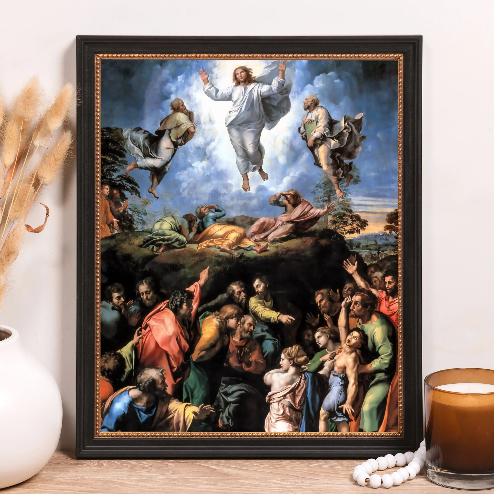 Raphael's Transfiguration Framed Canvas - Sacred Classics Collection - Image 3