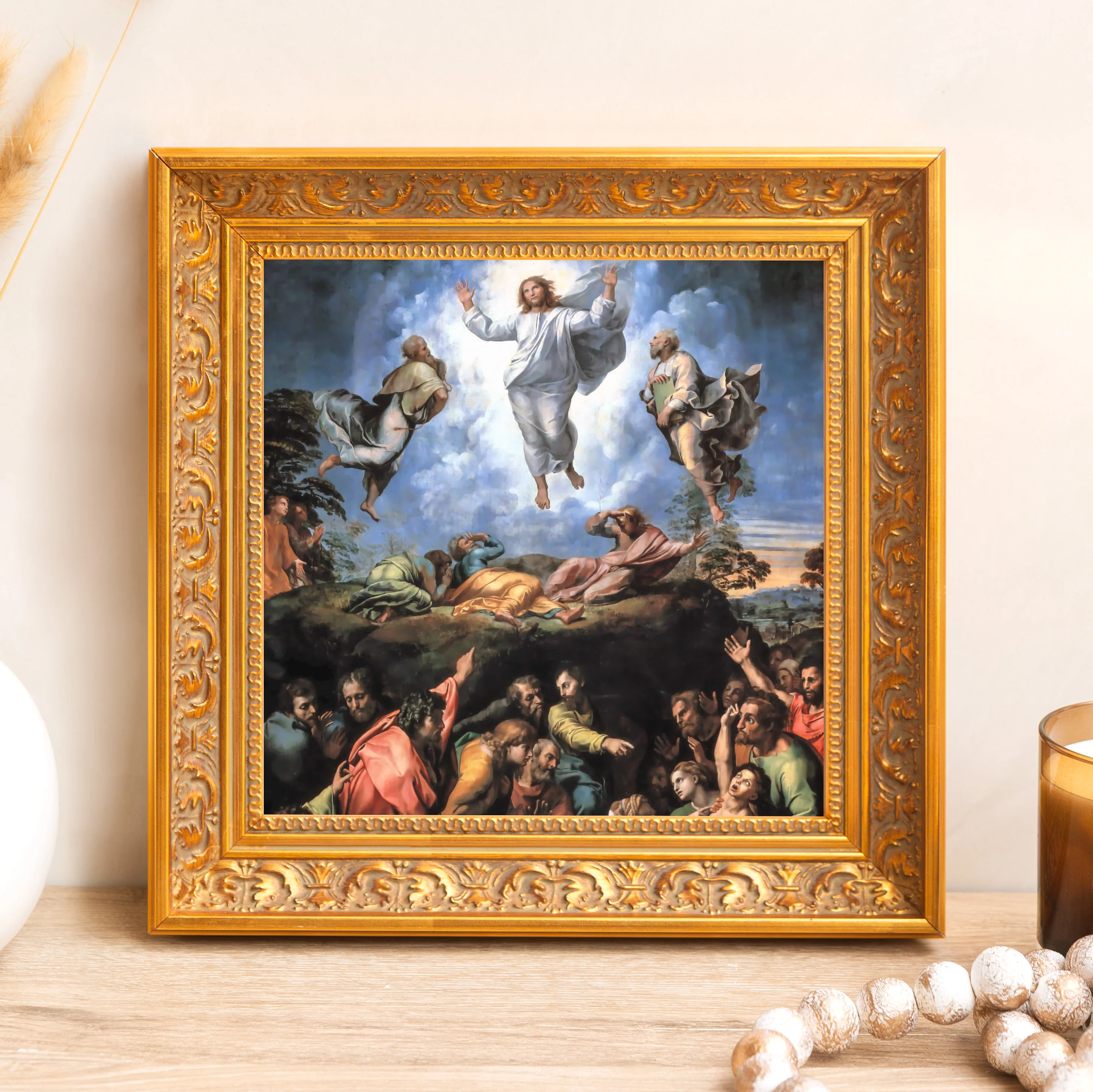 Raphael's Transfiguration Framed Canvas - Sacred Mini Collection