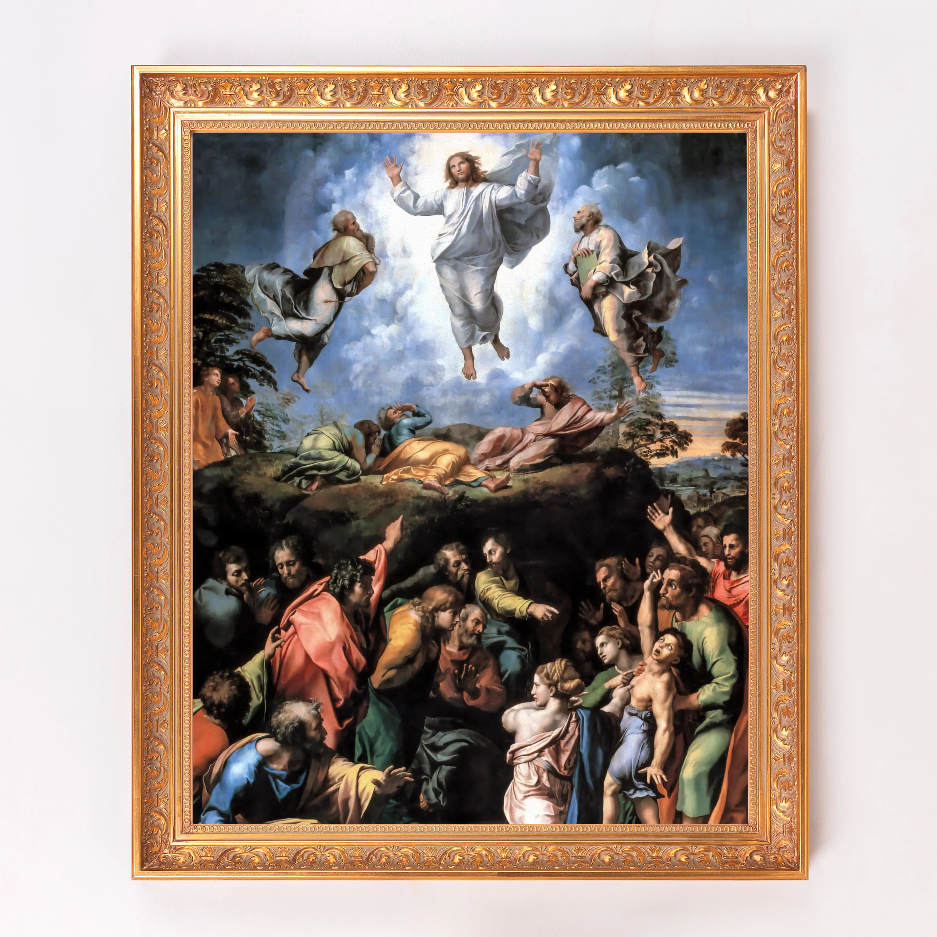 Raphael's Transfiguration Framed Canvas - Sacred Signature Collection - Image 2
