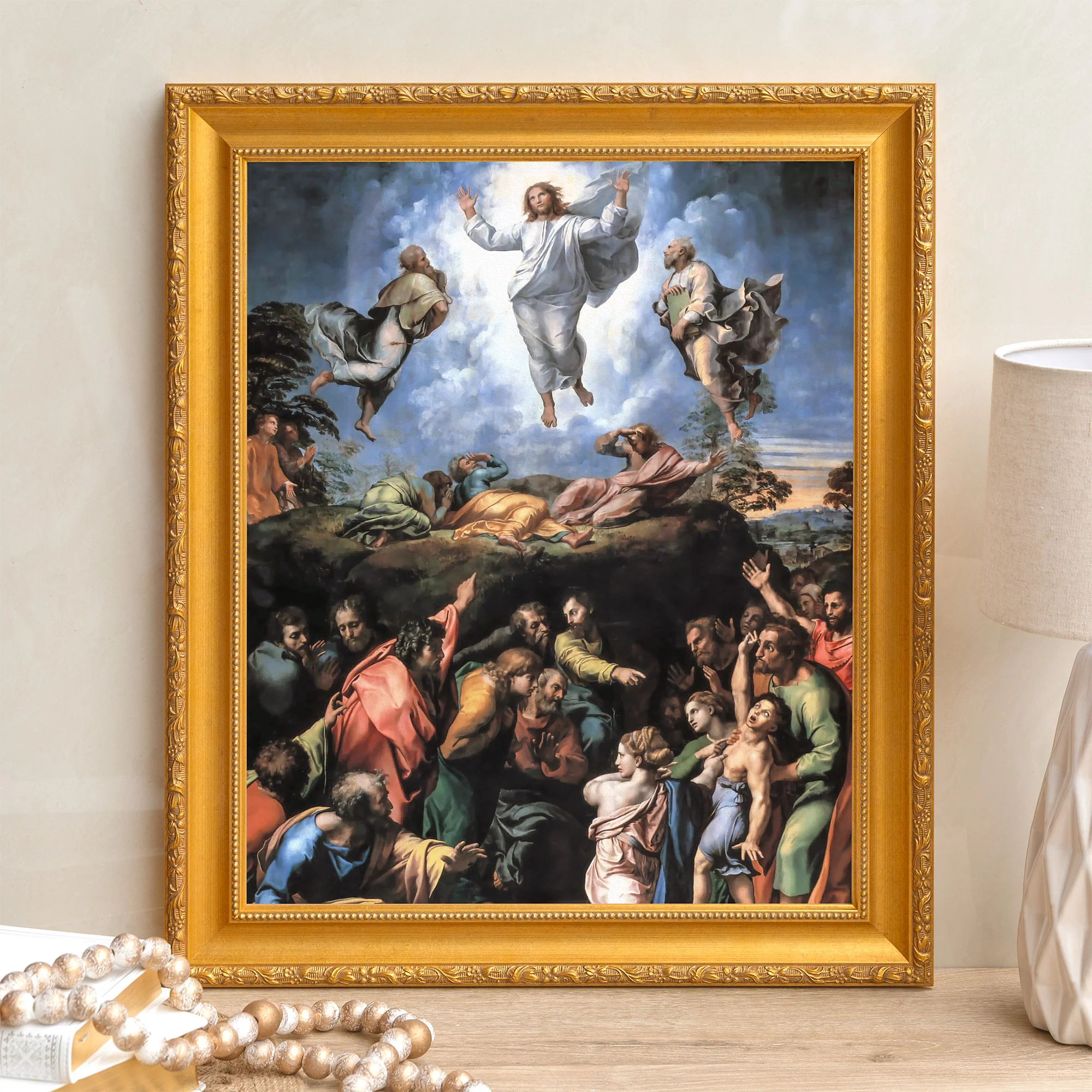 Raphael's Transfiguration Framed Canvas - Sacred Signature Collection - Image 6