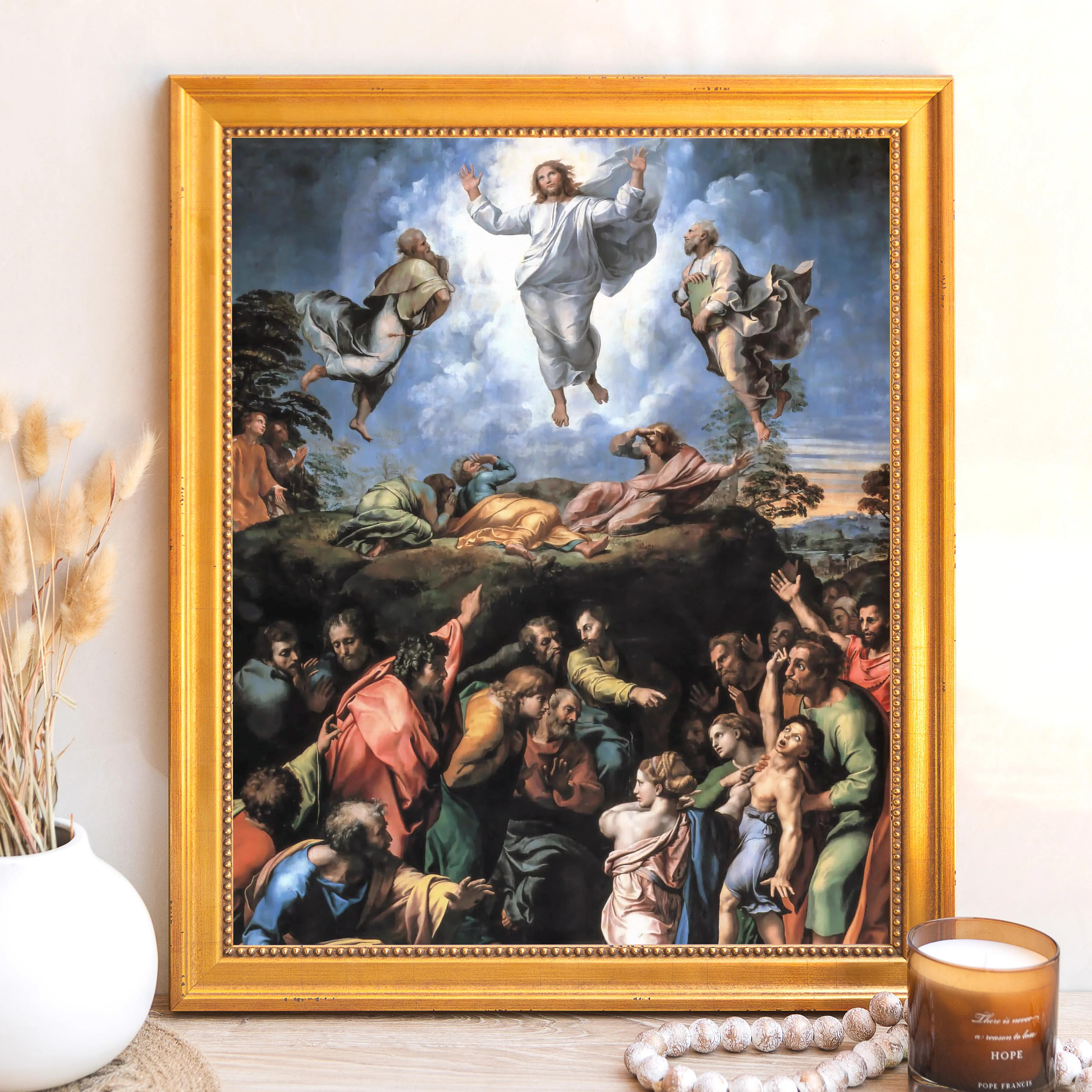 Raphael's Transfiguration Framed Canvas - Sacred Signature Collection - Image 9