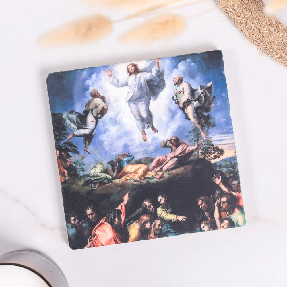 Raphael's Transfiguration Tumbled Stone Tile - 6" x 6" - Image 2