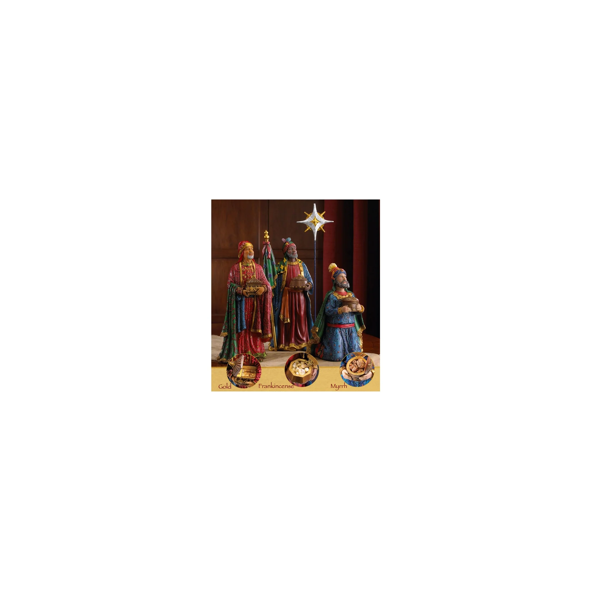Real Life Nativity Set Three Kings - Deluxe - Image 3