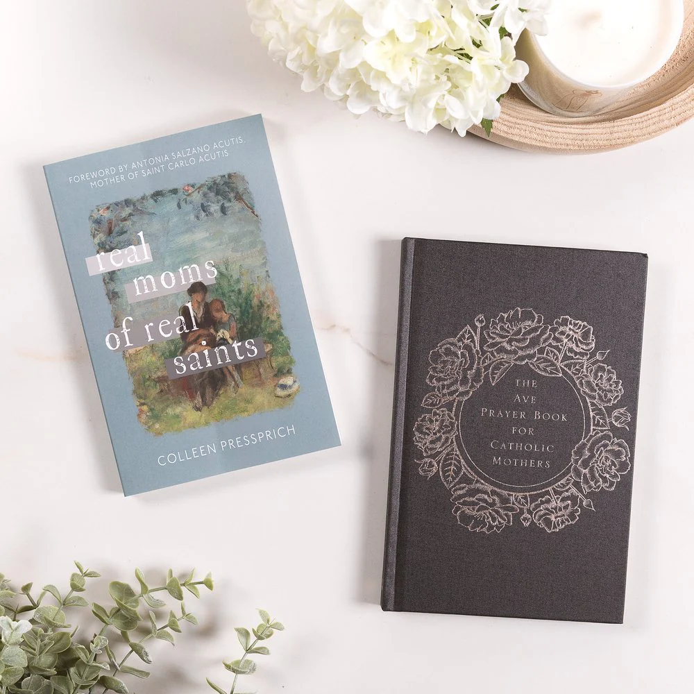 Real Moms of Real Saints & The Ave Prayer Book for Catholic Mothers Book Set - Image 2