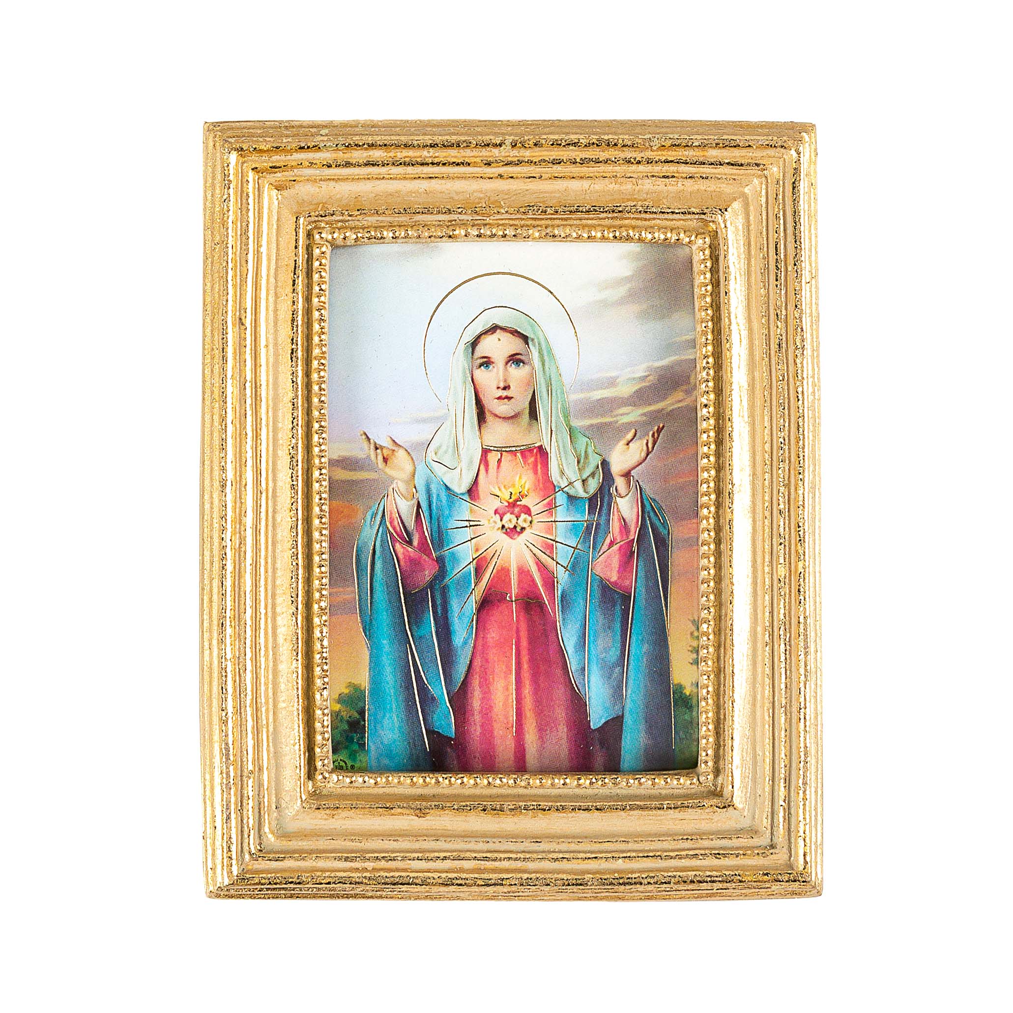 Rectangular 2-Frame Set of Sacred & Immaculate Heart Prints - Image 2