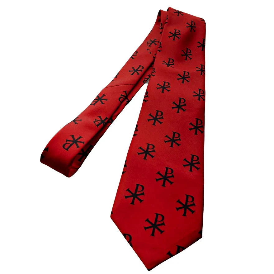 Red Chi-Rho Necktie - Image 2