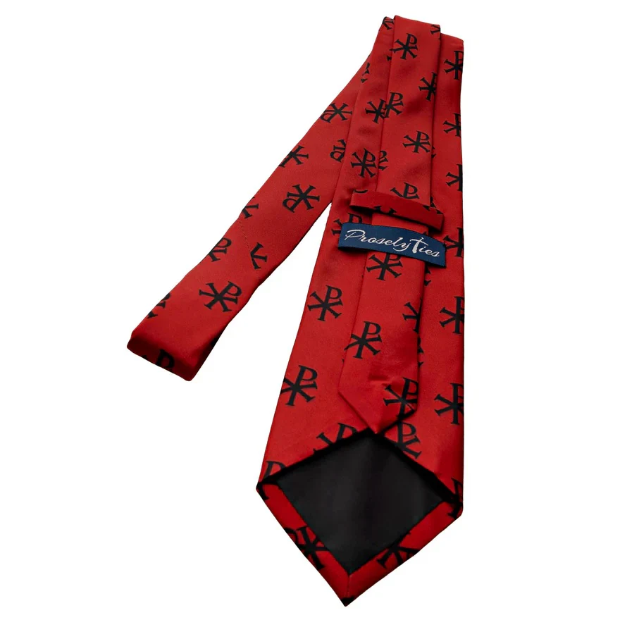 Red Chi-Rho Necktie - Image 3