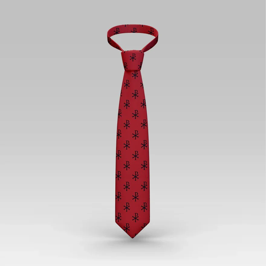 Red Chi-Rho Necktie - Image 4