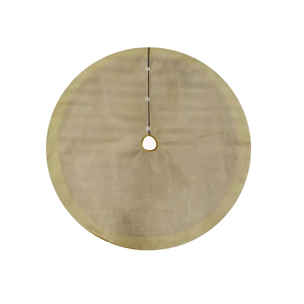 Red & Gold Nativity Tree Skirt - 48" - Image 3