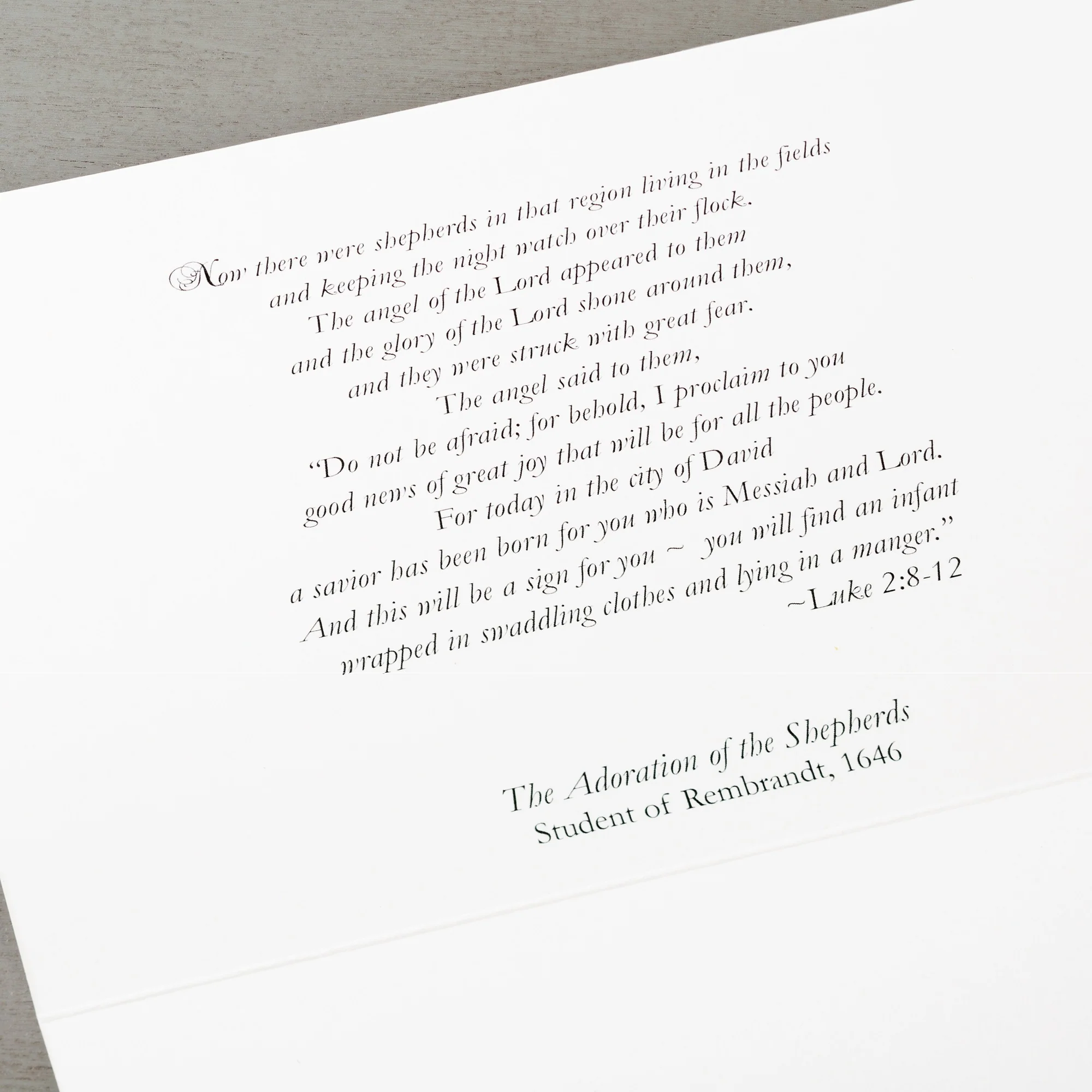 Rembrandt's Pupil Adoration of the Shepherds Christmas Cards - Set of 20 - Image 3