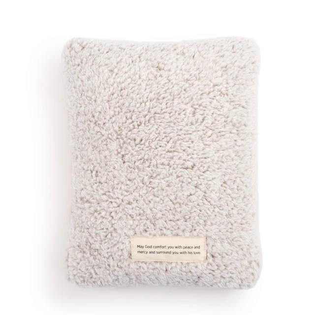 Remembrance Plush Taupe Prayer Pillow