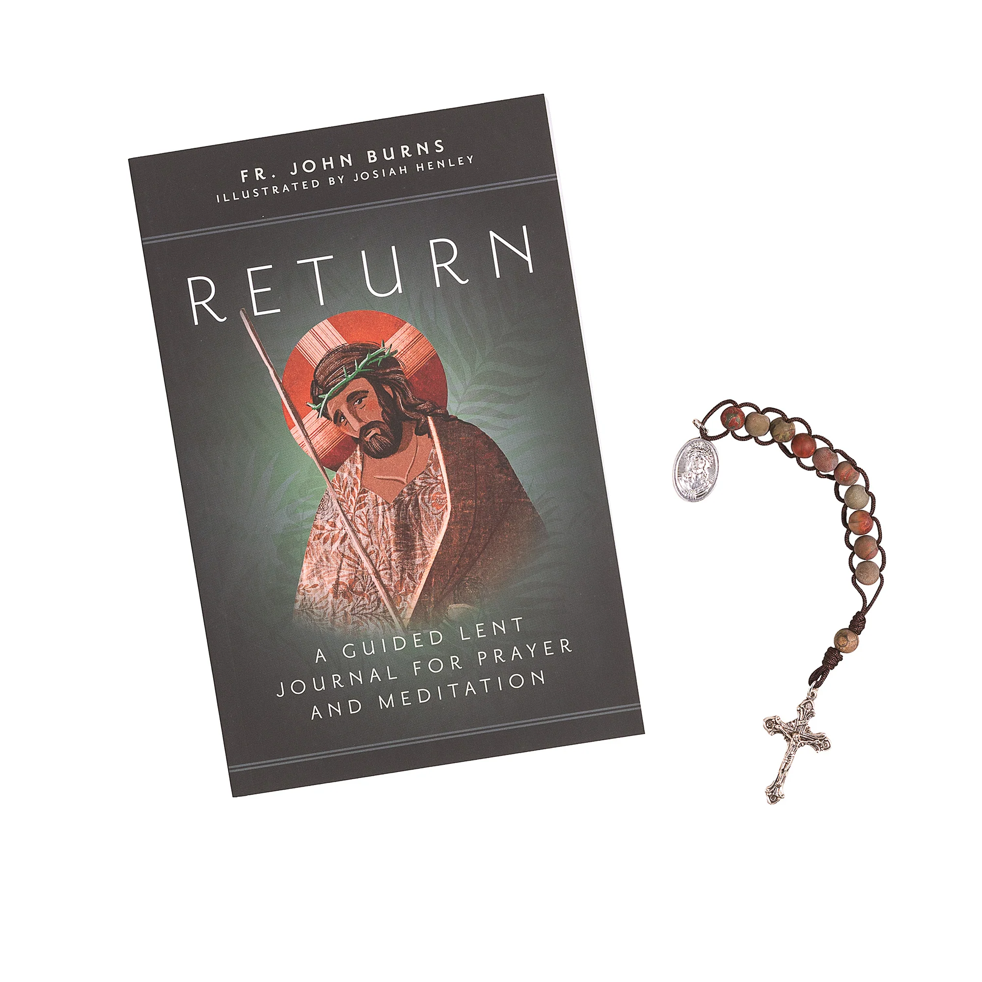 Return: A Guided Lent Journal for Prayer and Meditation & Ecce Homo Sacrifice Tenner Rosary (Gift Set) - Image 2