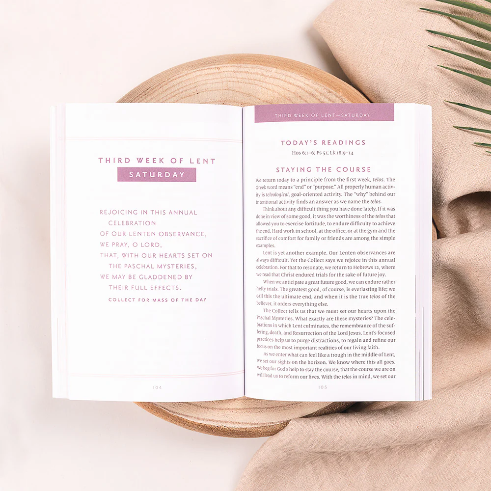 Return: A Guided Lent Journal for Prayer and Meditation, Sacred Heart Sticker & St. Joseph Prayer Card Gift Set - Image 4