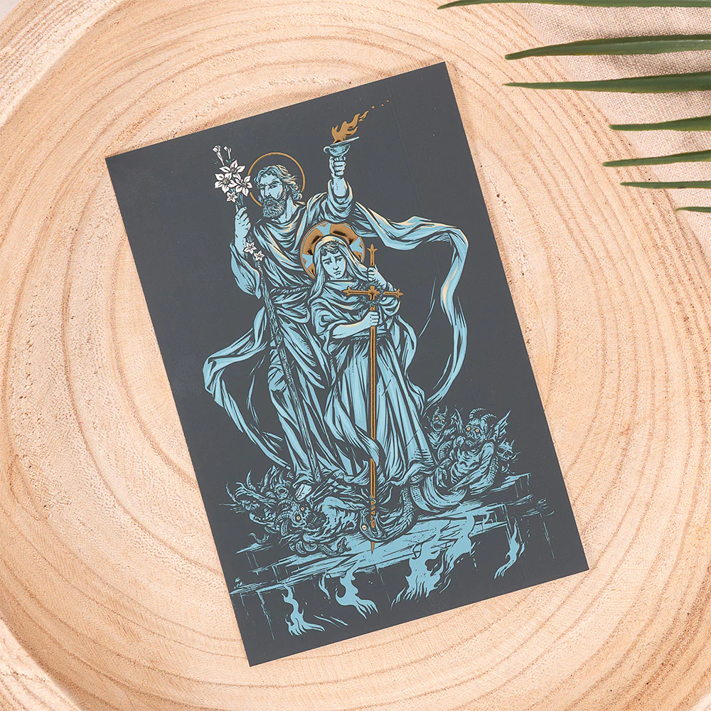Return: A Guided Lent Journal for Prayer and Meditation, Sacred Heart Sticker & St. Joseph Prayer Card Gift Set - Image 5