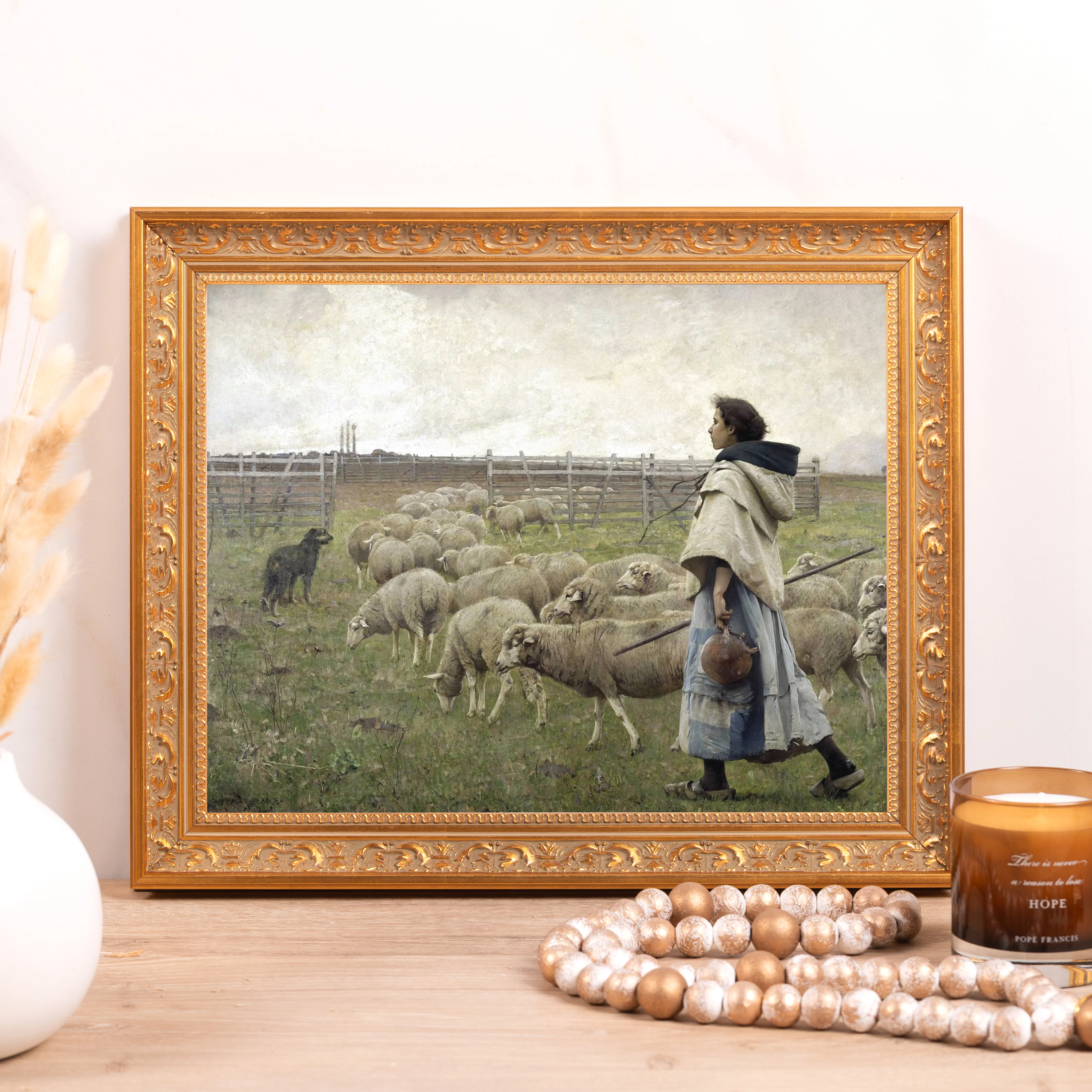 Return of the Flock Framed Canvas - Sacred Classics Collection