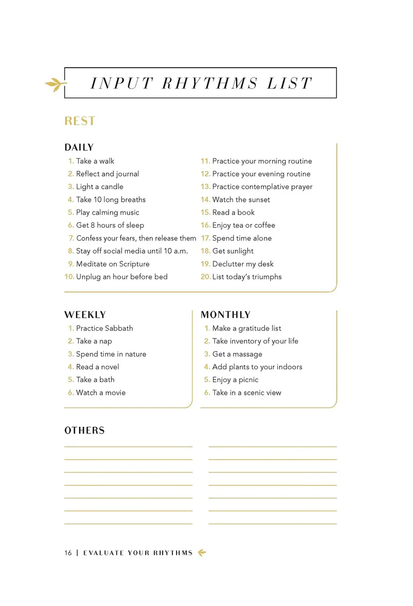 Rhythms for Life Planner and Journal: 90 Days to Peace and Purpose - Image 3