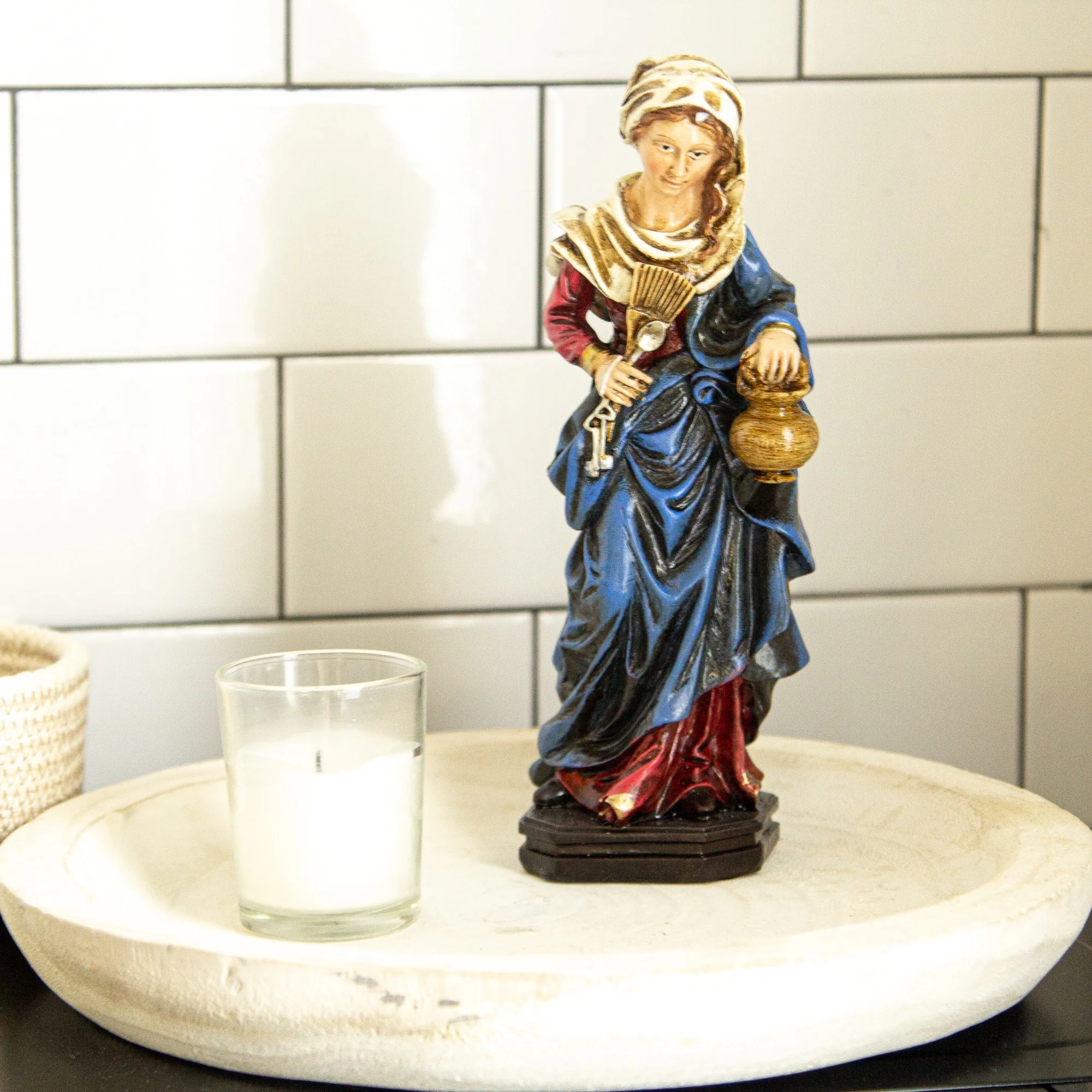 Richly Colored Kitchen Madonna - 8" - Image 2
