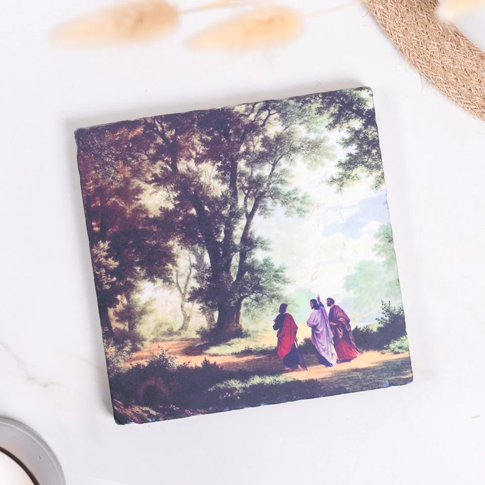 Road to Emmaus Tumbled Stone Tile - 6" x 6" - Image 2