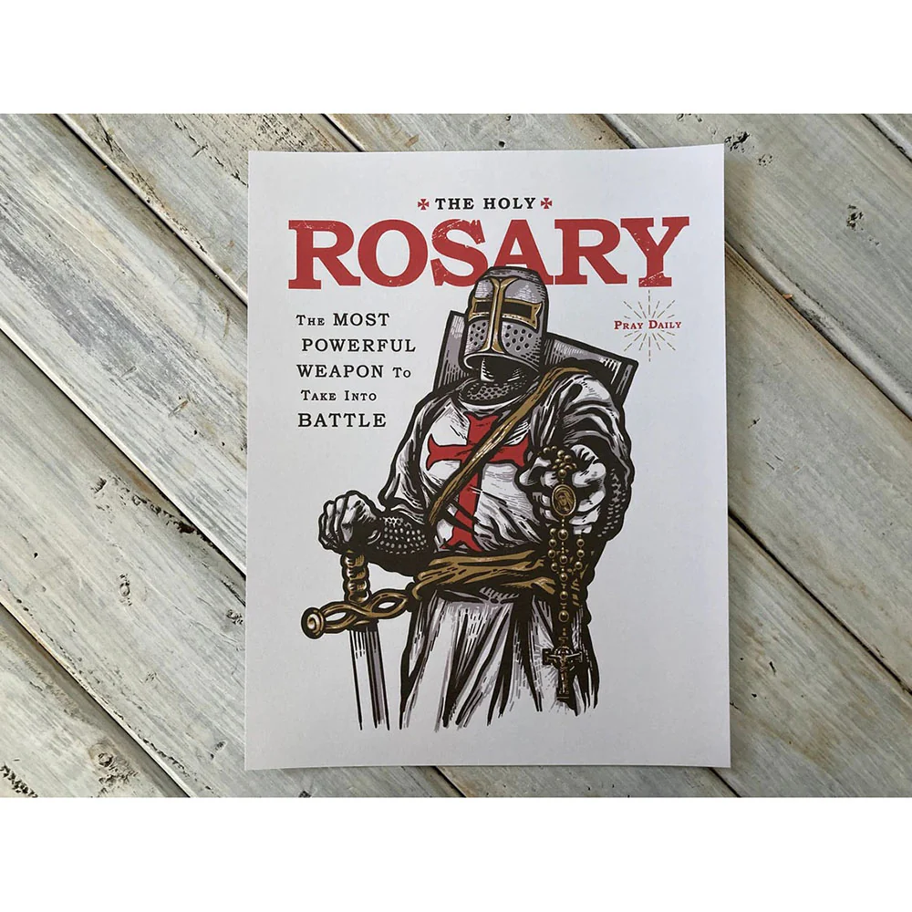 Rosary Crusader Print - 8.5" x 11"