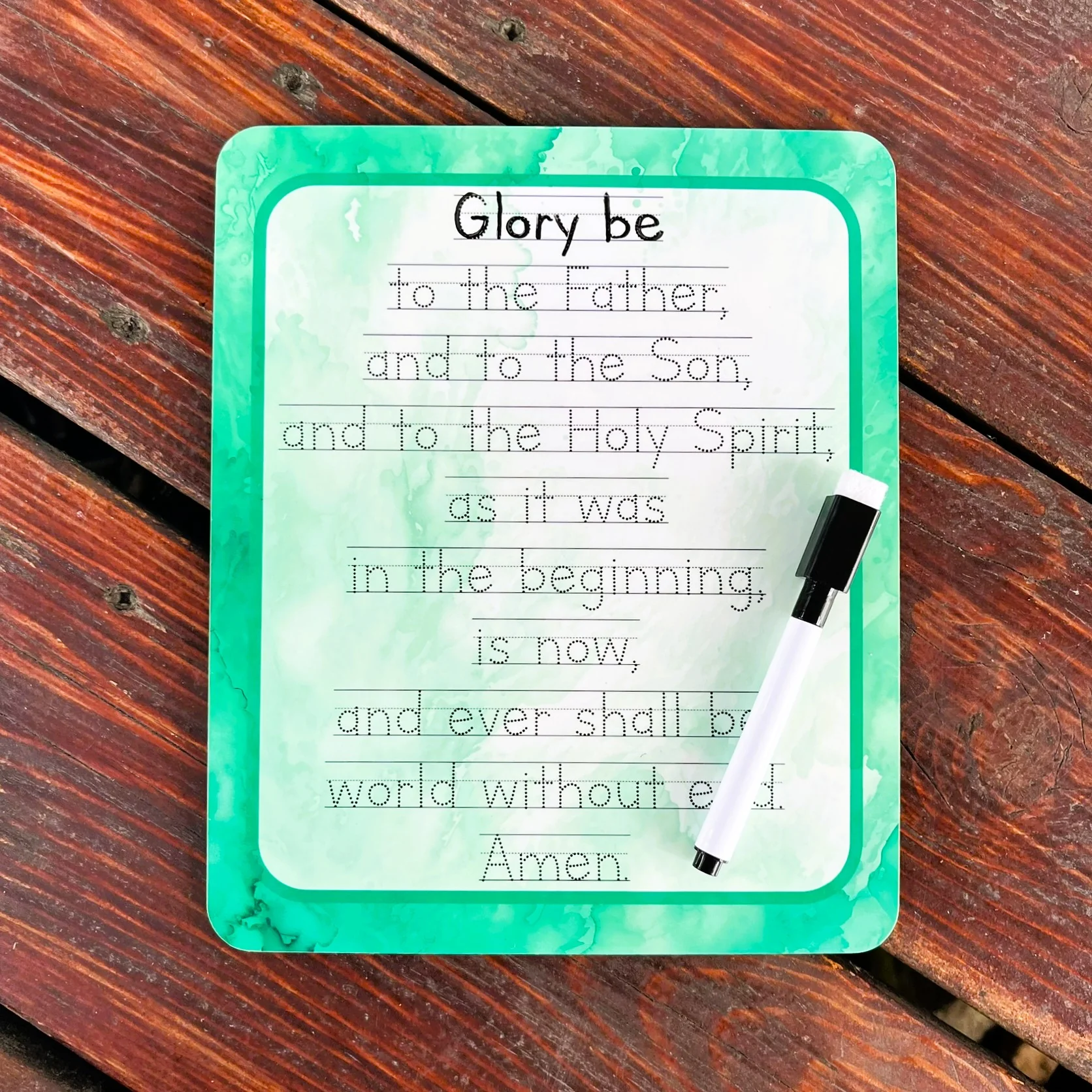 Rosary Prayers Tracing Dry-Erase Boards & Markers Set - Image 7