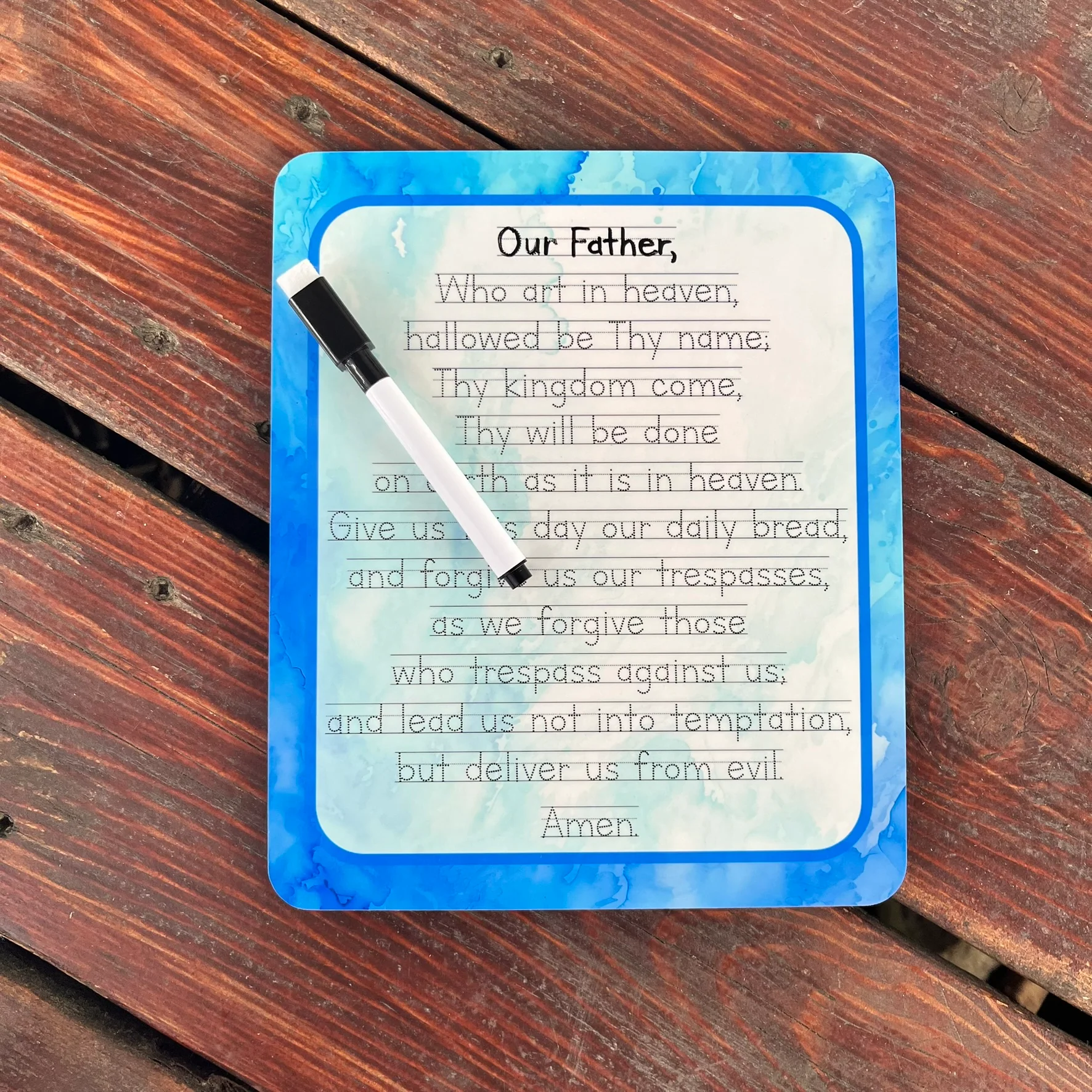 Rosary Prayers Tracing Dry-Erase Boards & Markers Set - Image 9
