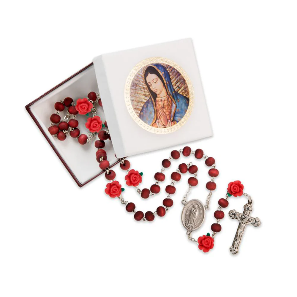 Rosebud Guadalupe Scented Rosary - Image 2