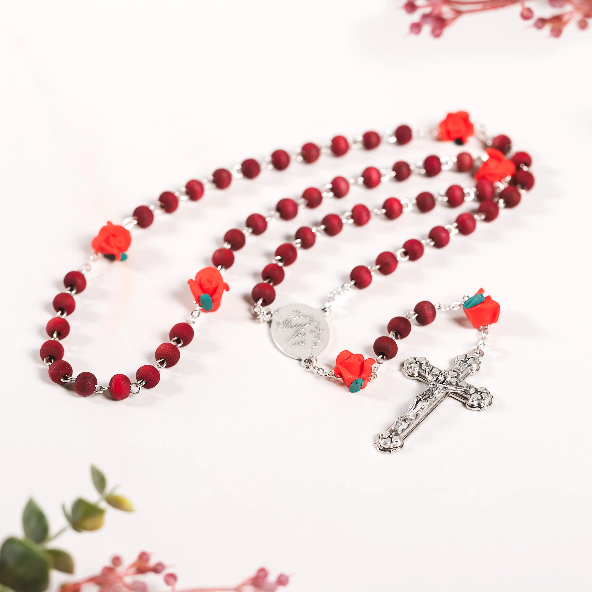Rosebud Guadalupe Scented Rosary - Image 3